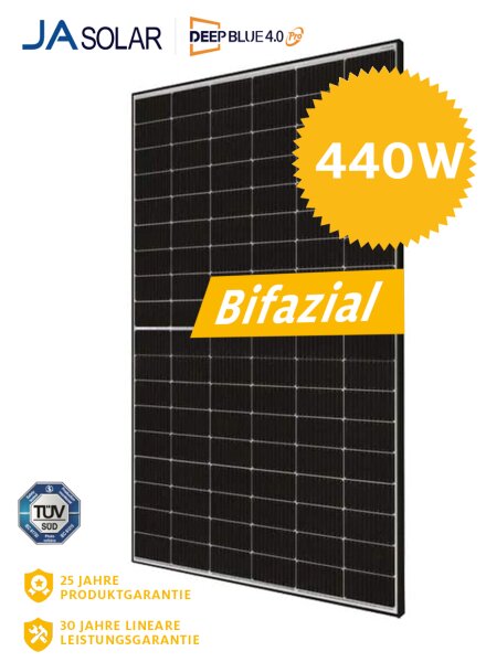 Solarmodul "JA SOLAR" 440 W bifazial