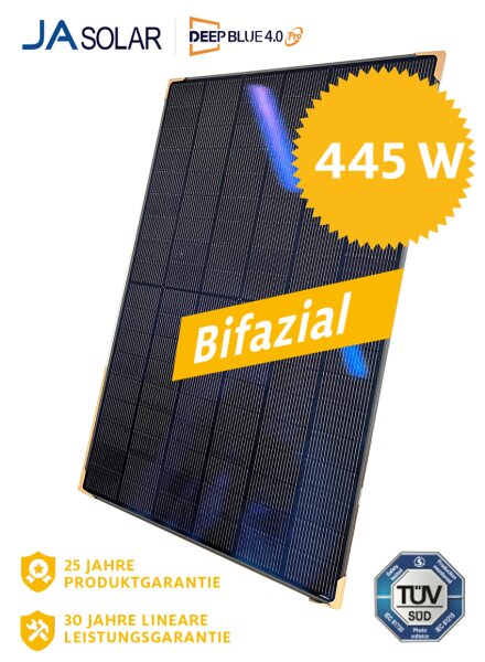 Solarmodul "JA SOLAR" 445 W bifazial